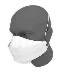 FN-N95-510H KN94 Style Mask on mannequin side view
